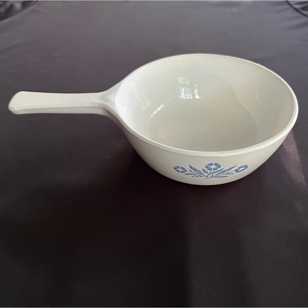 VTG CorningWare Cornflower Blue 6” 1 Pint Pyroceram Saucepan P-81-B Made in USA.